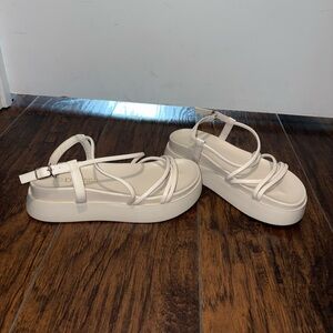 Women's Beige Platform Sandals